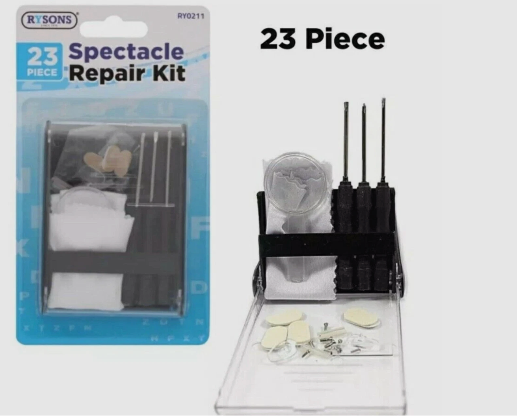 Eyeglasses Repair Kit – Screws, Tweezers & Tools for Spectacles / Optical / Sunglasses
